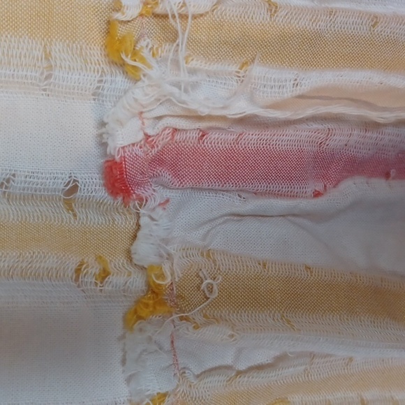 Free People Do iIt Again Pink & Orange Stripe mini boho dress - Picture 9 of 9